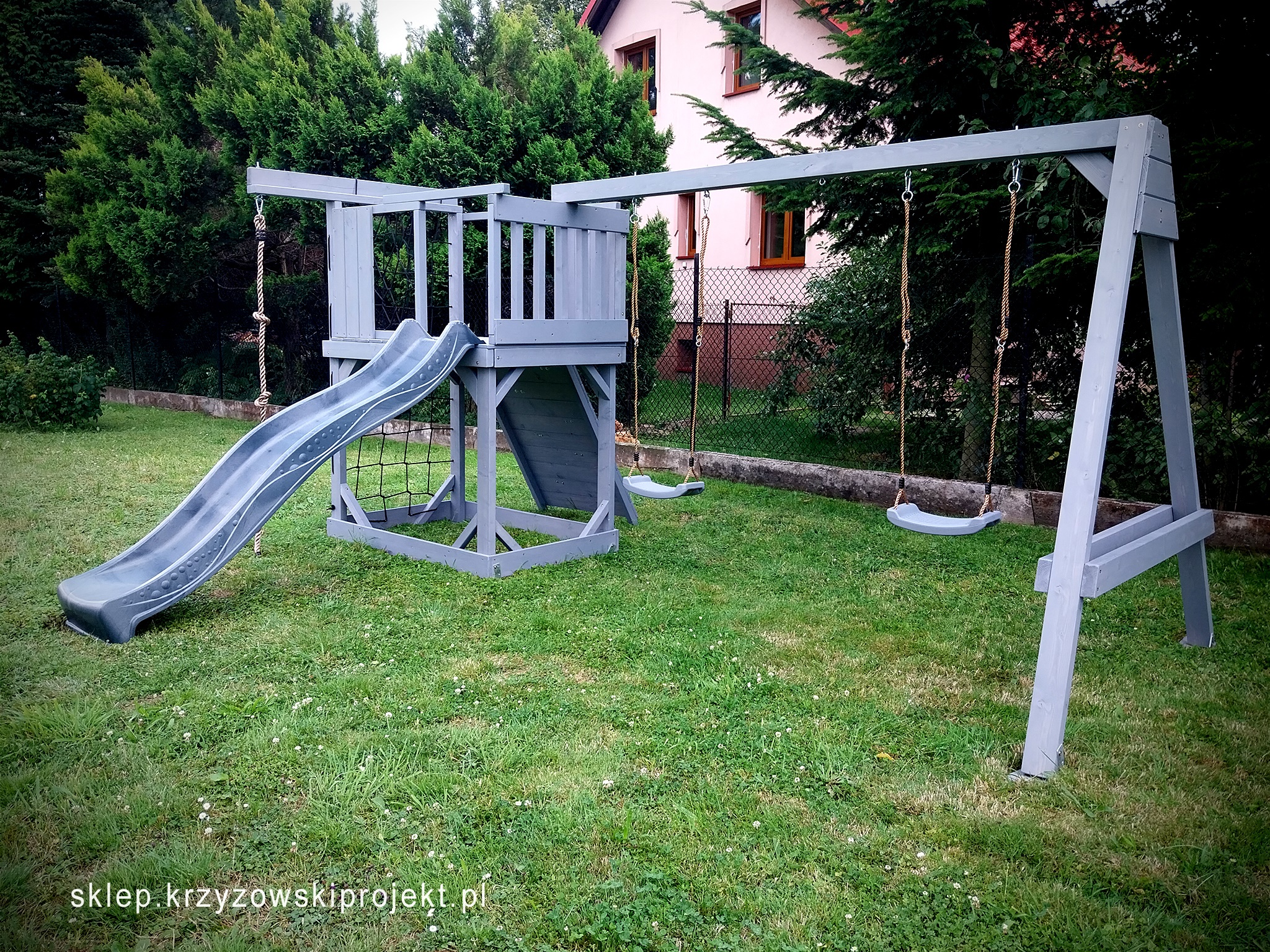 PLAC ZABAW-HUŚTAWKA DLA DZIECI (2 HUŚTAWKI) - obrazek 3