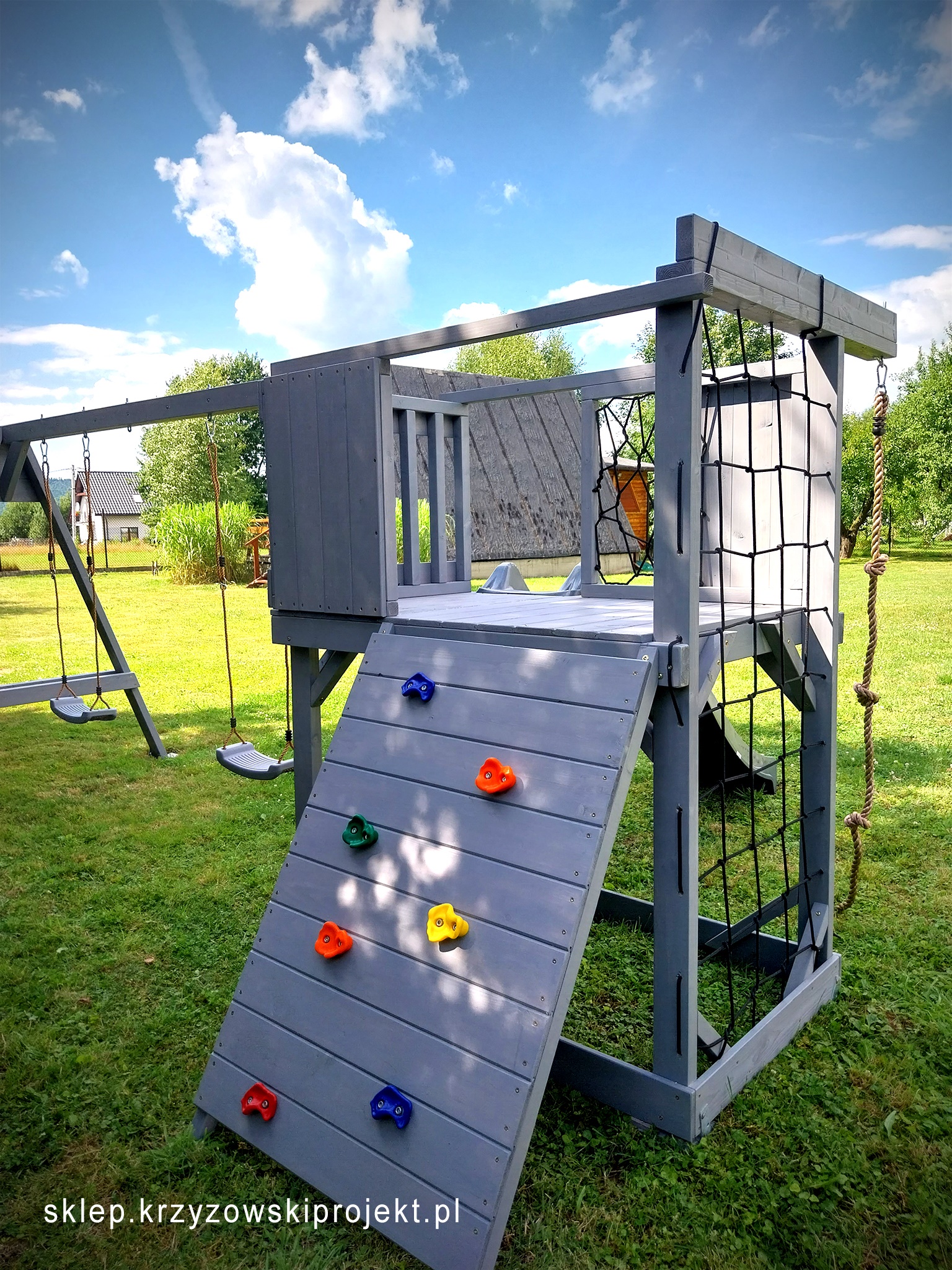 PLAC ZABAW-HUŚTAWKA DLA DZIECI (2 HUŚTAWKI) - obrazek 5