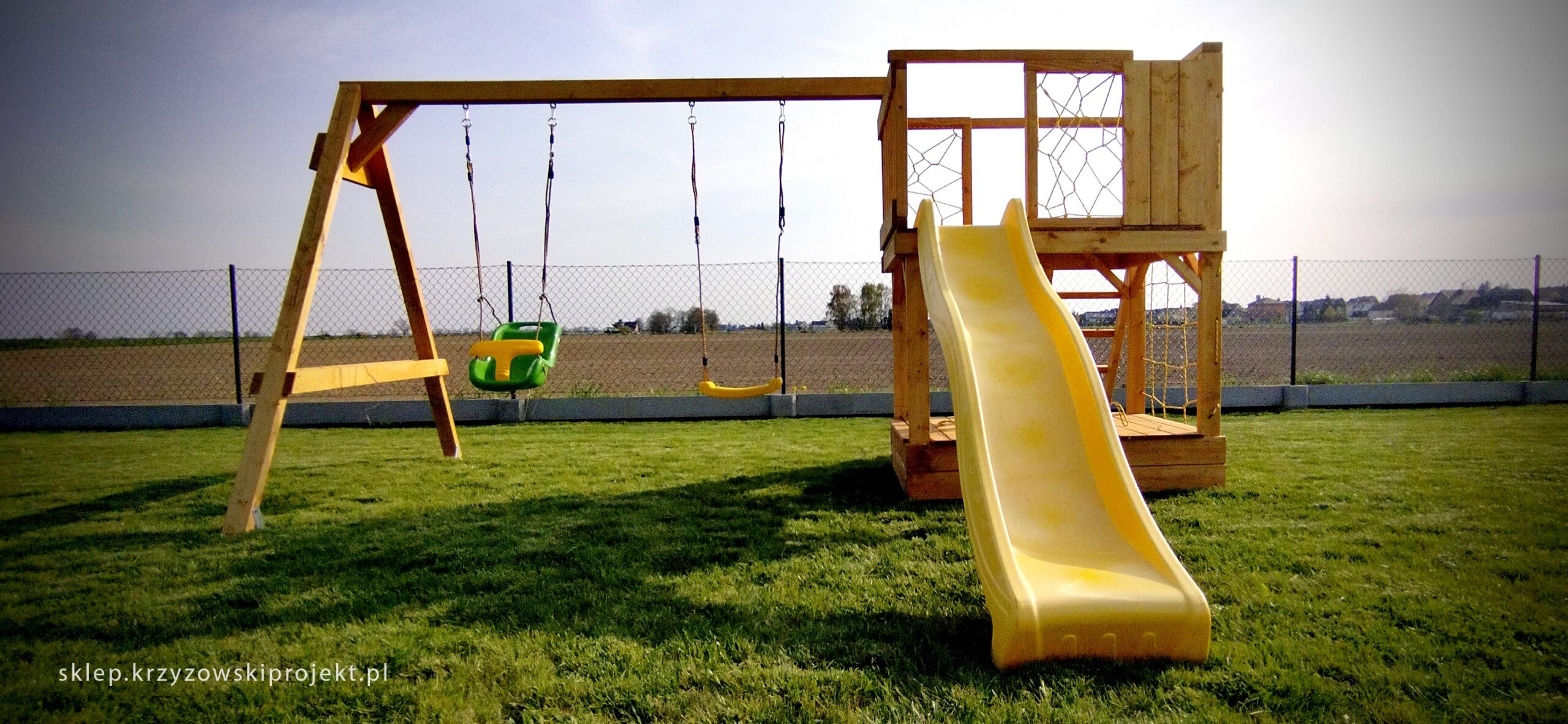 PLAC ZABAW-HUŚTAWKA DLA DZIECI (2 HUŚTAWKI) - obrazek 9