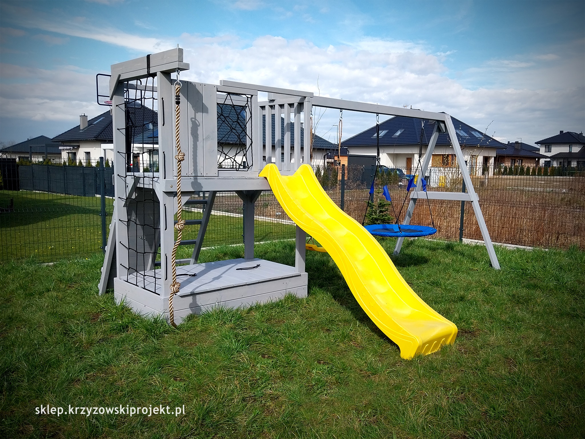 PLAC ZABAW-HUŚTAWKA DLA DZIECI (2 HUŚTAWKI) - obrazek 12