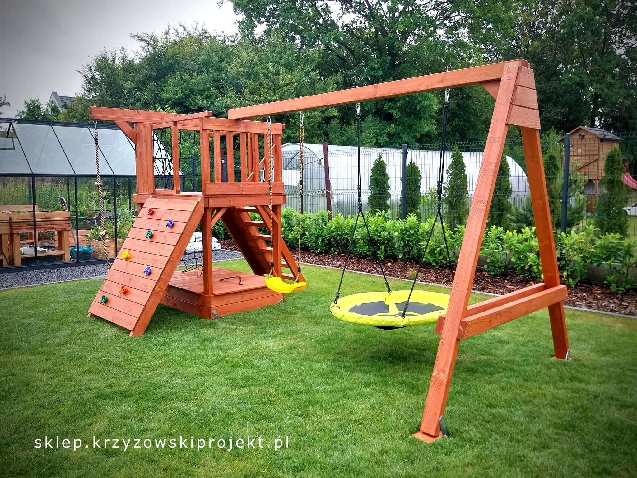 PLAC ZABAW-HUŚTAWKA DLA DZIECI (2 HUŚTAWKI) - obrazek 16