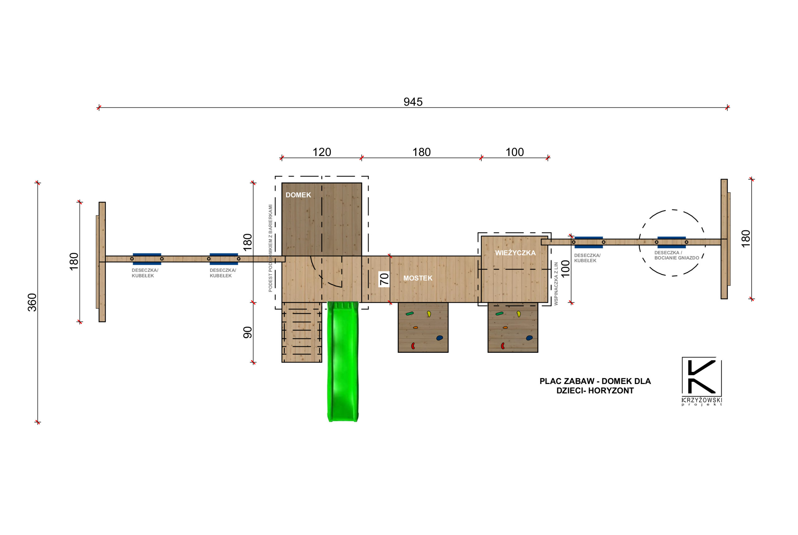 PLAC ZABAW - DOMEK DLA DZIECI - HORYZONT - obrazek 14